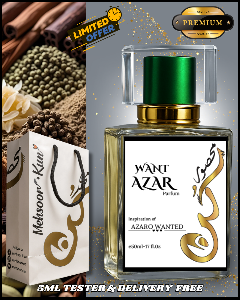 WANT AZAR – Bold & Spicy Perfume for Men | Inspired by Azzaro Wanted